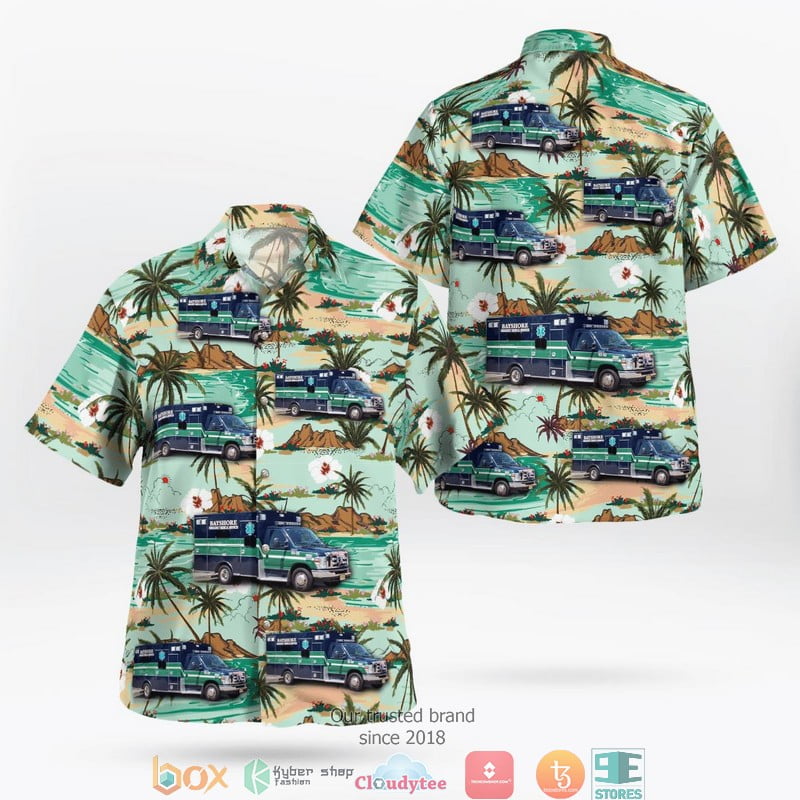 Bayshore EMS 3D Hawaii Shirt Aloha Beach Shirt