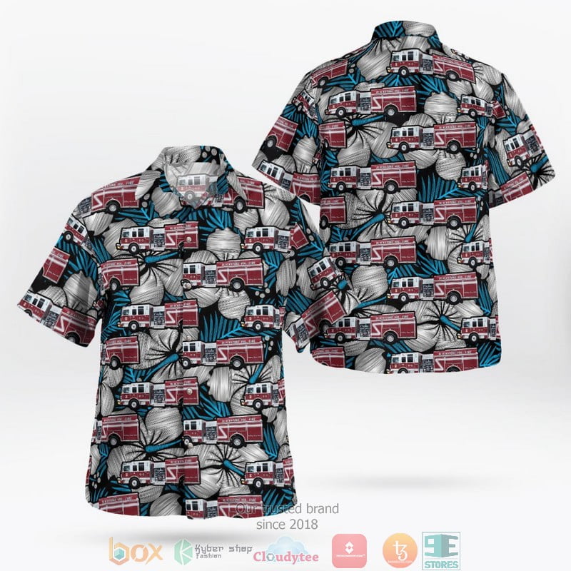 Blackstone Virginia Blackstone Volunteer Fire Department Aloha Shirt Aloha Beach Shirt
