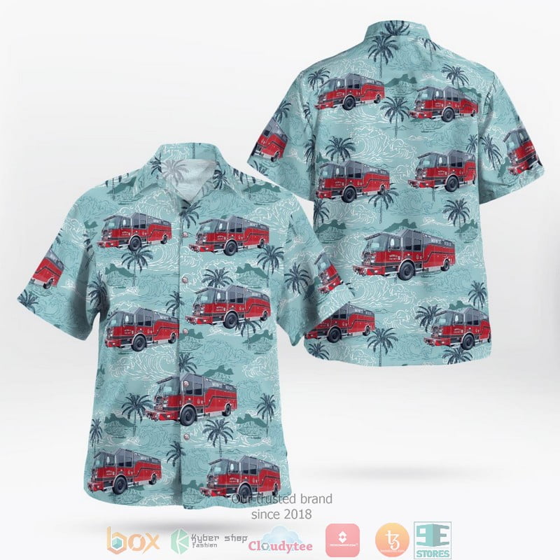 City Of Muncie Fire Dept Aloha Shirt Aloha Beach Shirt
