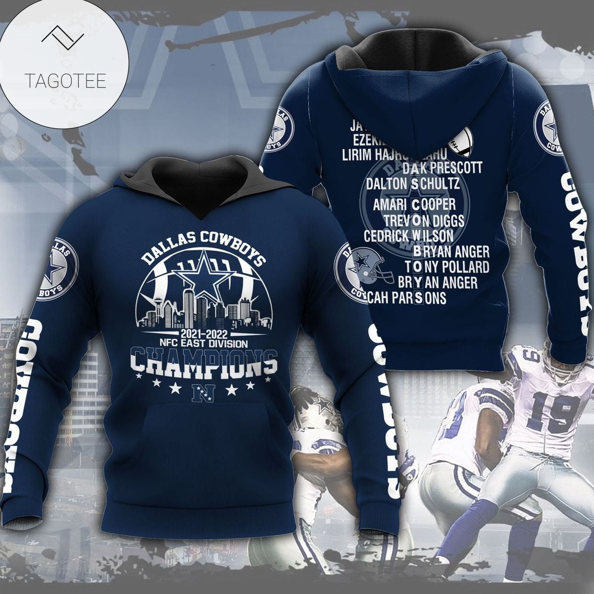 Dallas Cowboys 2023 2023 NFC East Division Champions Blue Hoodie