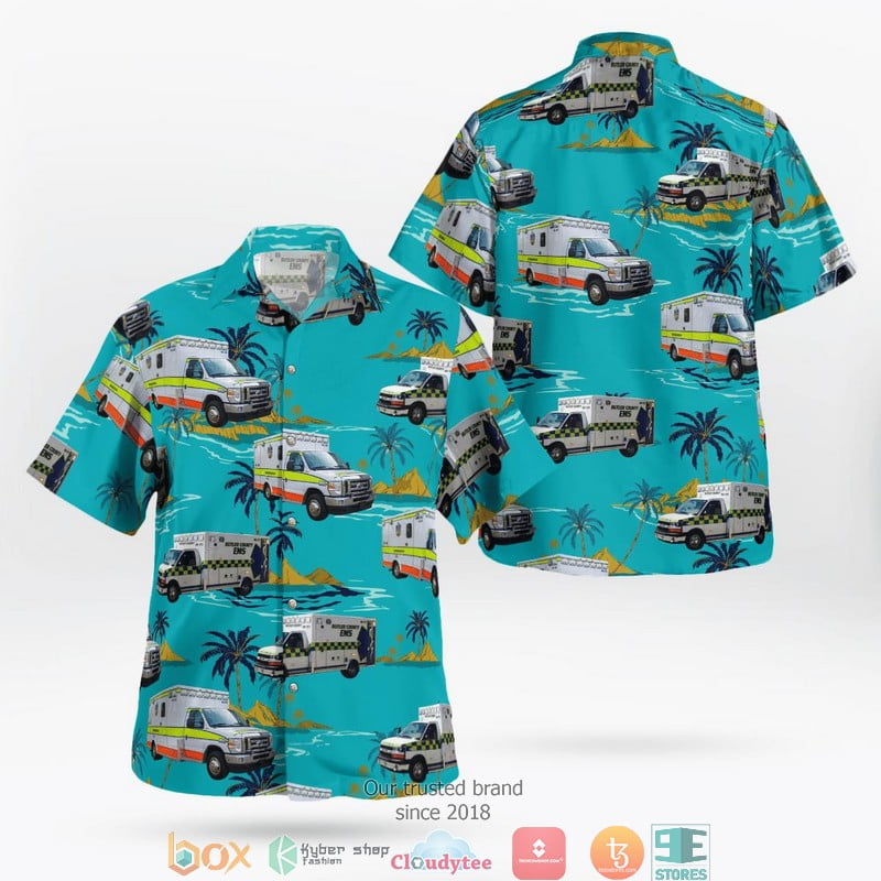 El Dorado Kansas Butler County EMS 3D Hawaii Shirt Aloha Beach Shirt