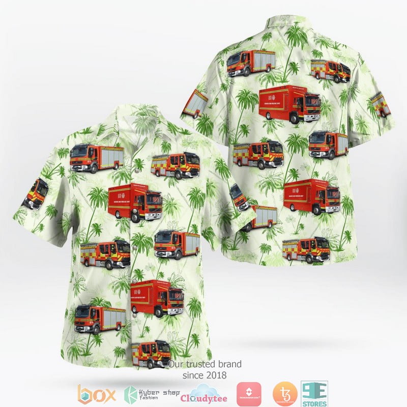 England Hampshire & Isle Of Wight Fire And Rescue Service Hawaii 3D Shirt Aloha Beach Shirt