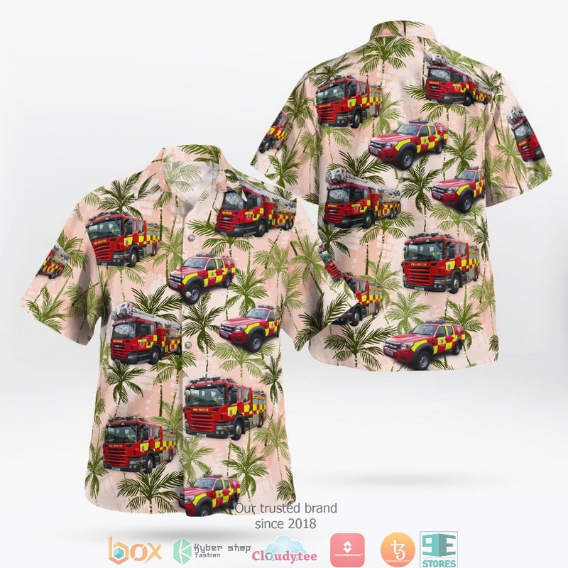 Essex England Essex County Fire And Rescue Service Hawaii 3D Shirt Aloha Beach Shirt