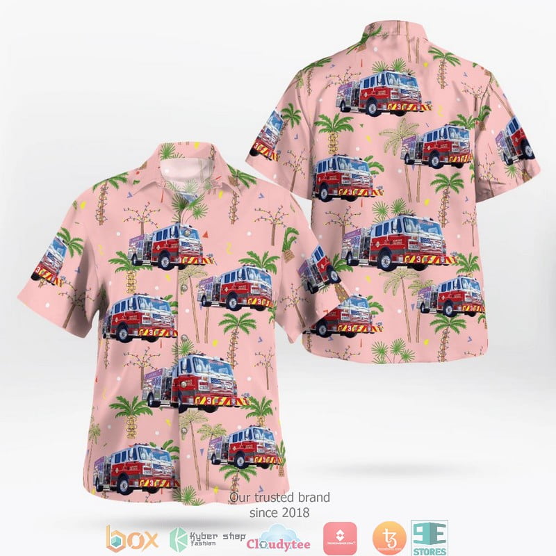 Florida Miami-Dade Fire Rescue Department Big Red Hawaii 3D Shirt Aloha Beach Shirt