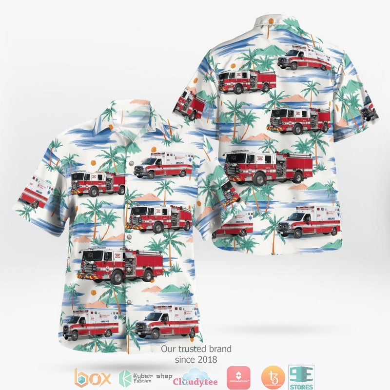 Frederick County MD Fire & Rescue Hawaii 3D Shirt Aloha Beach Shirt
