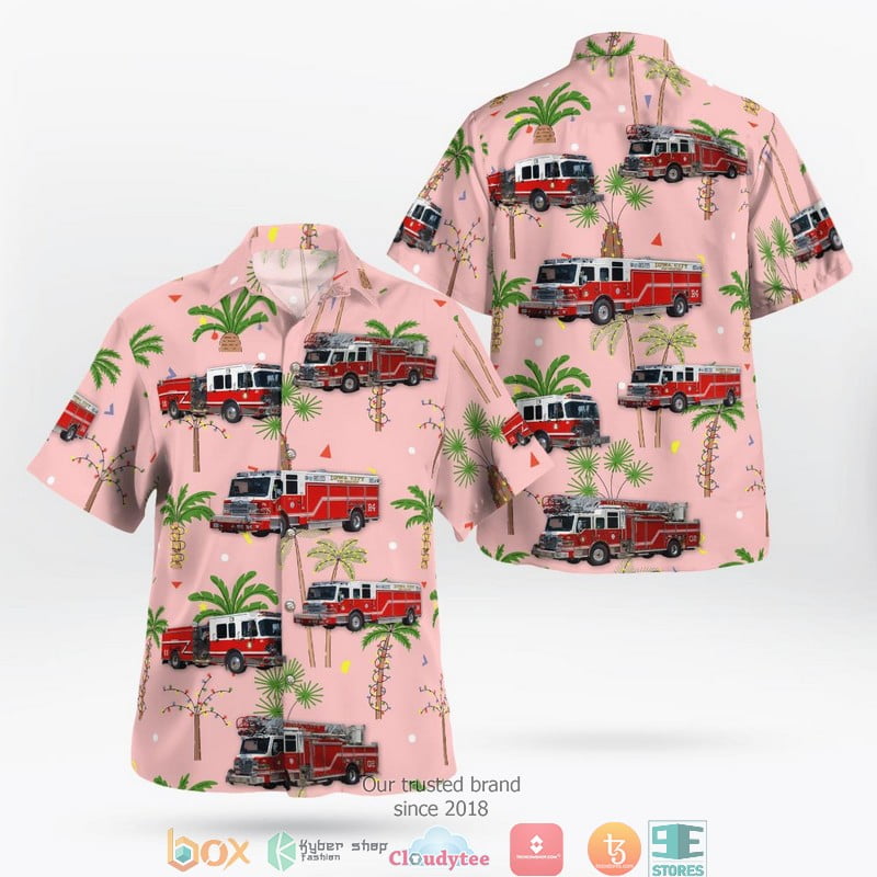 Iowa City Fire Department 3D Hawaii Shirt Aloha Beach Shirt