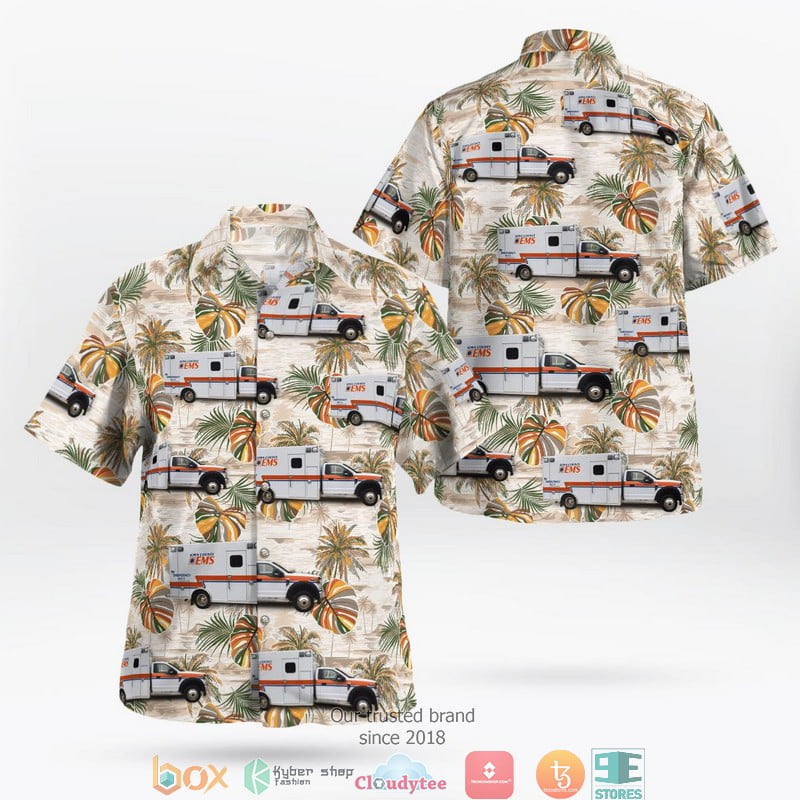 Iowa County EMS 3D Hawaii Shirt Aloha Beach Shirt