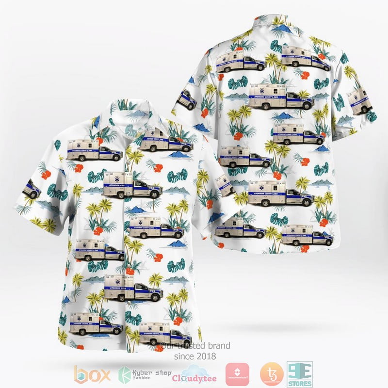 Kansas Atchison County EMS Hawaii 3D Shirt Aloha Beach Shirt