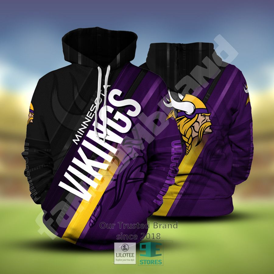 Minnesota Vikings 3D Hoodie