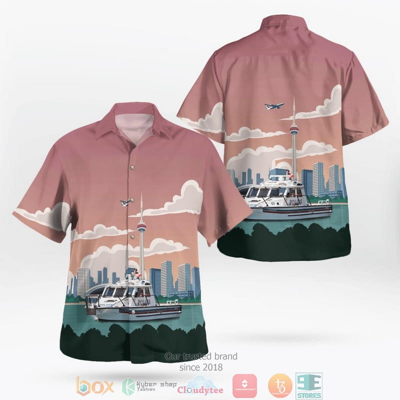 Toronto Ontario Canada Toronto Police Marine Unit Aloha Shirt Aloha Beach Shirt
