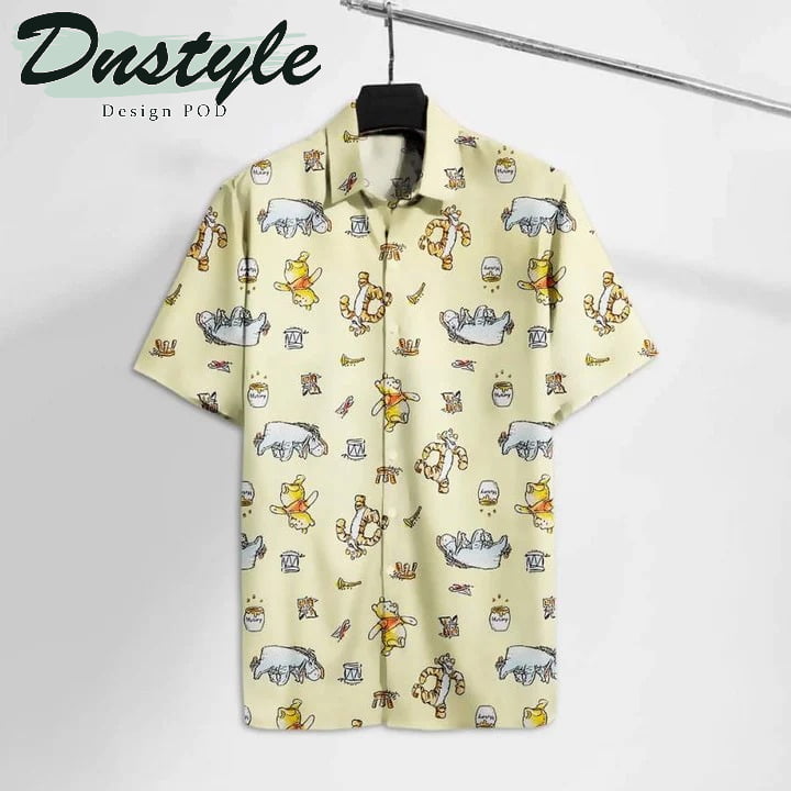 Winnie The Pooh Yellow Pooh Bear Comic Hawaii Shirt Aloha Beach Shirt